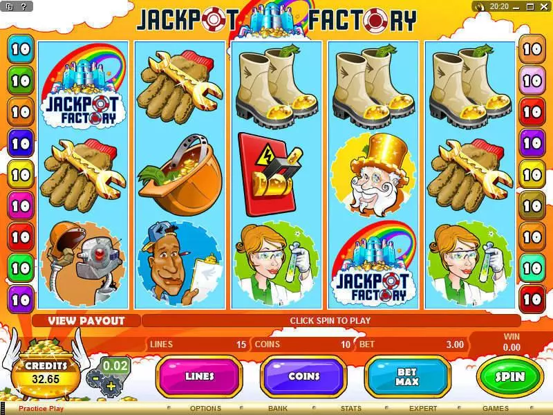 Jackpot Factory Slots made by Microgaming - Main Screen Reels