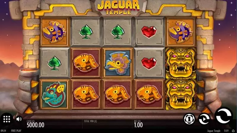 Jaguar Temple Slots made by Thunderkick - Main Screen Reels