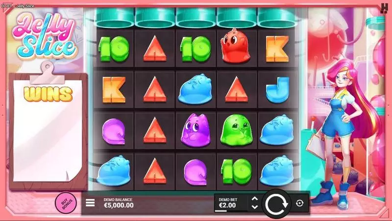 Jelly Slice Slots made by Hacksaw Gaming - Main Screen Reels
