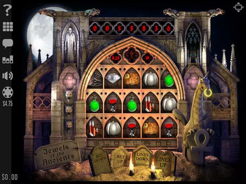Jewels of the Ancients Slots made by Slotland Software - Main Screen Reels