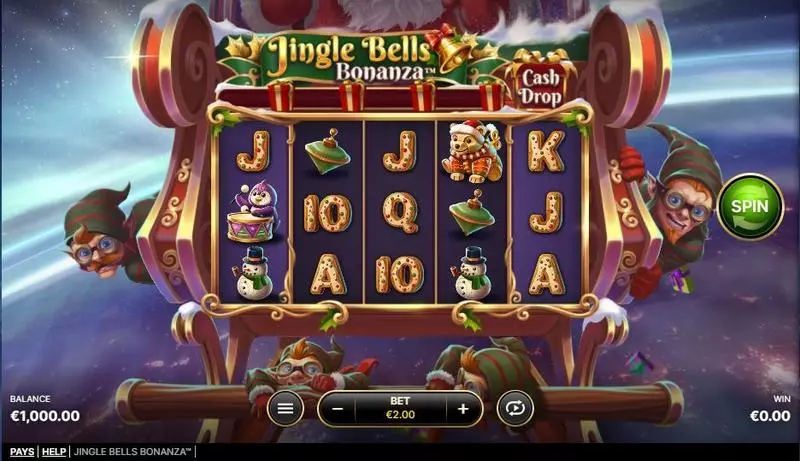Jingle Bells Bonanza Slots made by NetEnt - Main Screen Reels