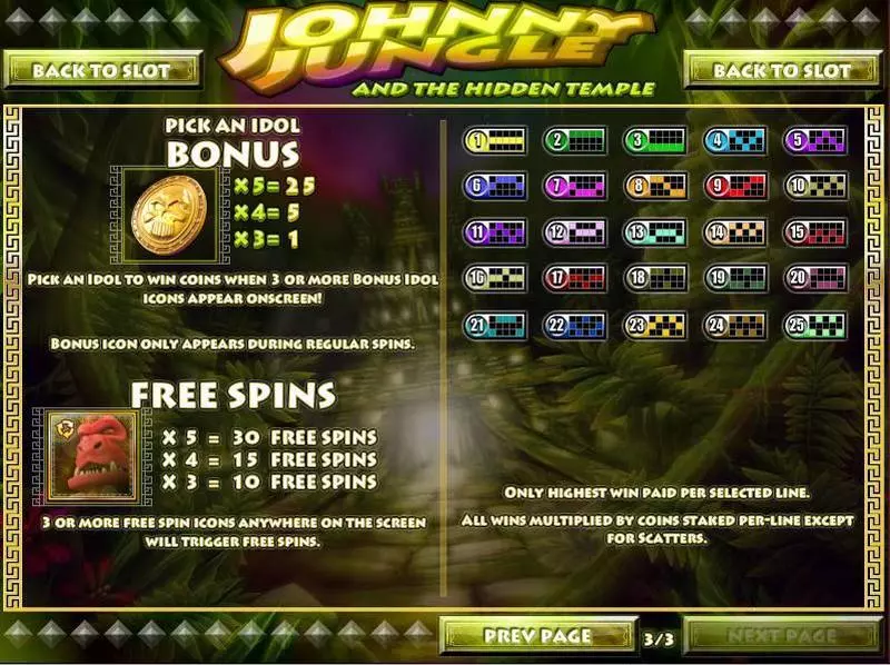 Johnny Jungle Slots made by Rival - Bonus 1