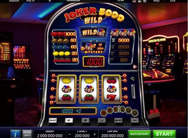 Joker 5000 Wild Slots made by Greentube - Main Screen Reels