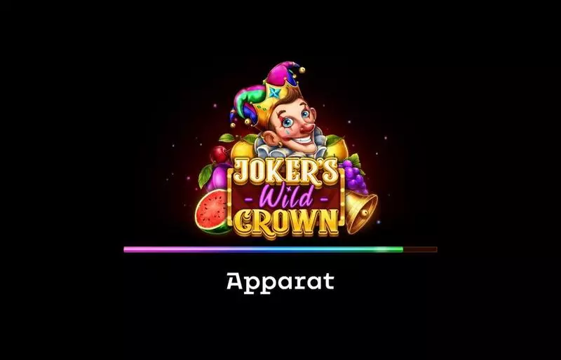 Joker's Wild Crown Slots made by Apparat Gaming - Introduction Screen