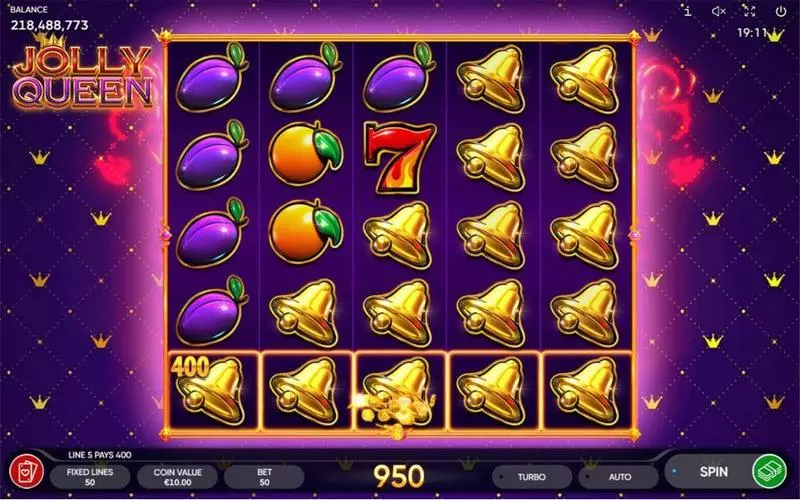 Jolly Queen Slots made by Endorphina - Main Screen Reels