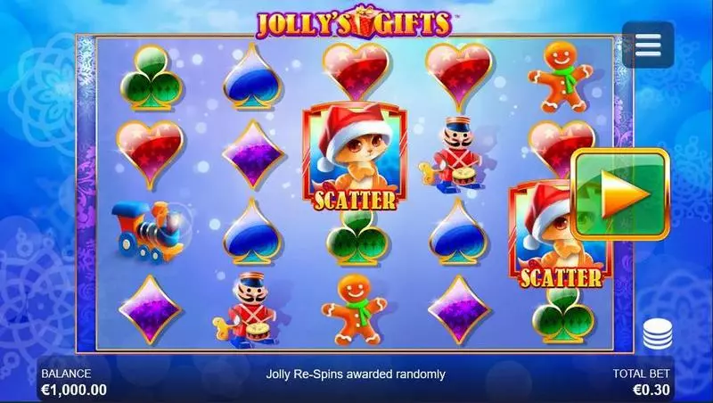 Jolly's Gifts  Slots made by Side City - Main Screen Reels