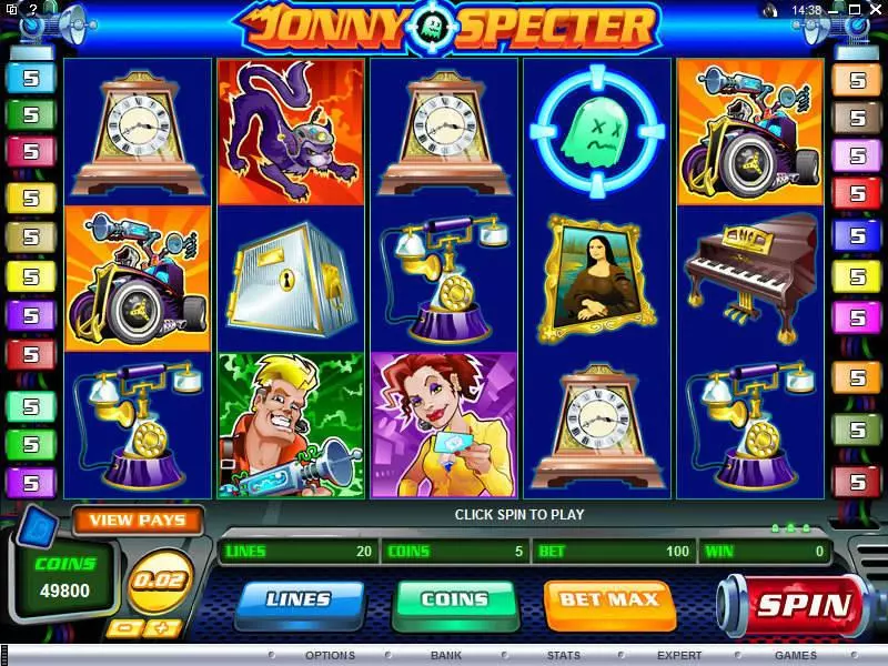 Jonny Specter Slots made by Microgaming - Main Screen Reels