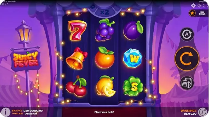 Juicy Fever Slots made by Mancala Gaming - Main Screen Reels