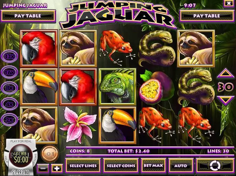 Jumping Jaguar Slots made by Rival - Main Screen Reels