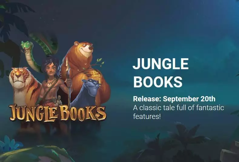 Jungle Books Slots made by Yggdrasil - Main Screen Reels