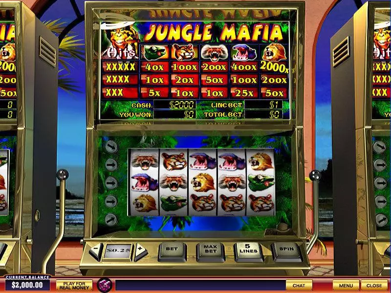 Jungle Mafia Slots made by PlayTech - Main Screen Reels