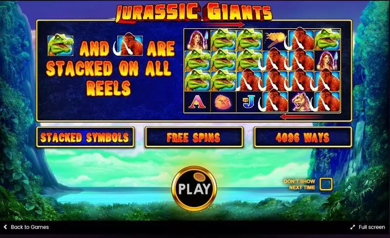 Jurassic Giants Slots made by Pragmatic Play - Info and Rules