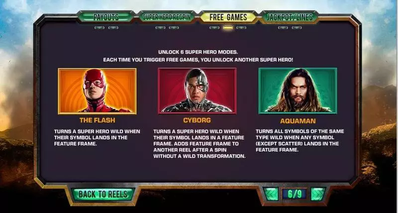Justice League Slots made by PlayTech - Bonus 1