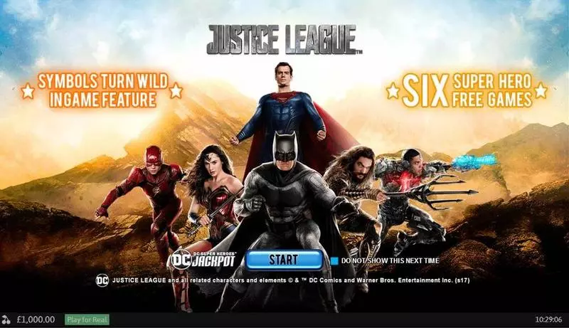 Justice League Slots made by PlayTech - Info and Rules