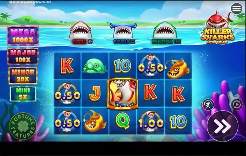 Killer Sharks Slots made by  - Main Screen Reels