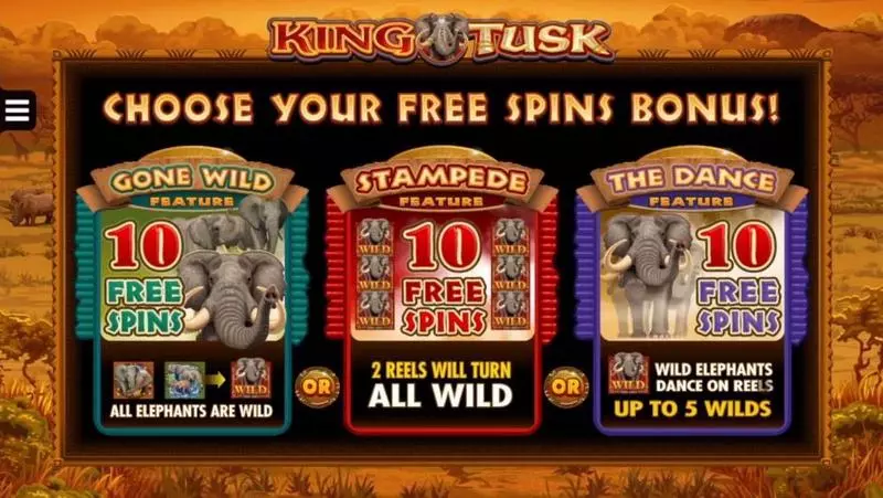 King Tusk Slots made by Microgaming - Free Spins Feature