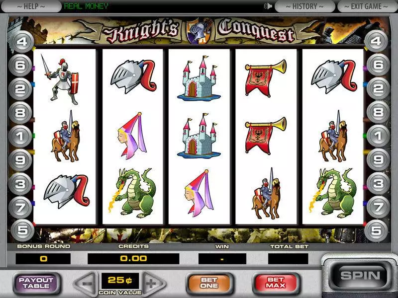 Knight's Conquest Slots made by DGS - Main Screen Reels