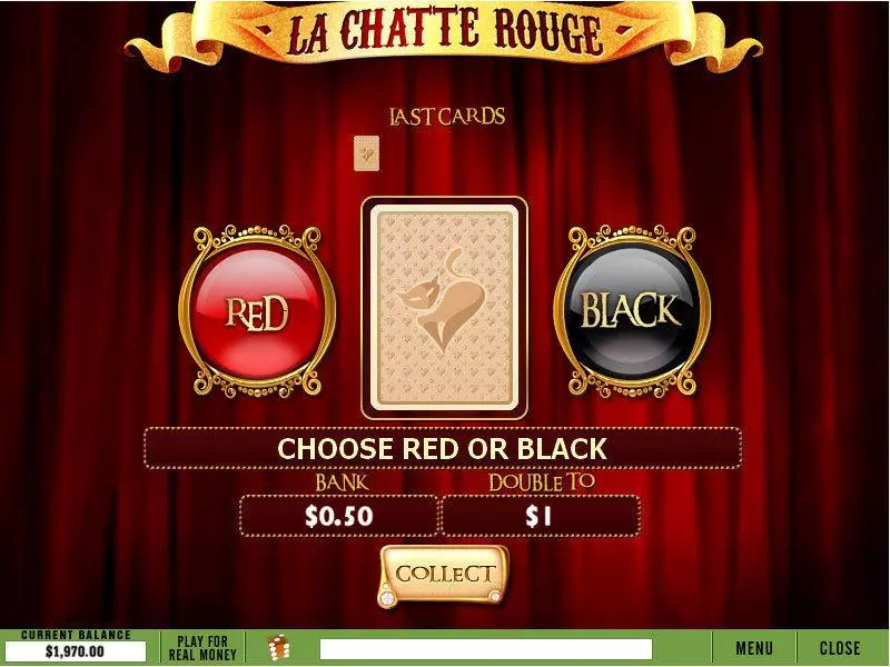 La Chatte Rouge Slots made by PlayTech - Gamble Screen