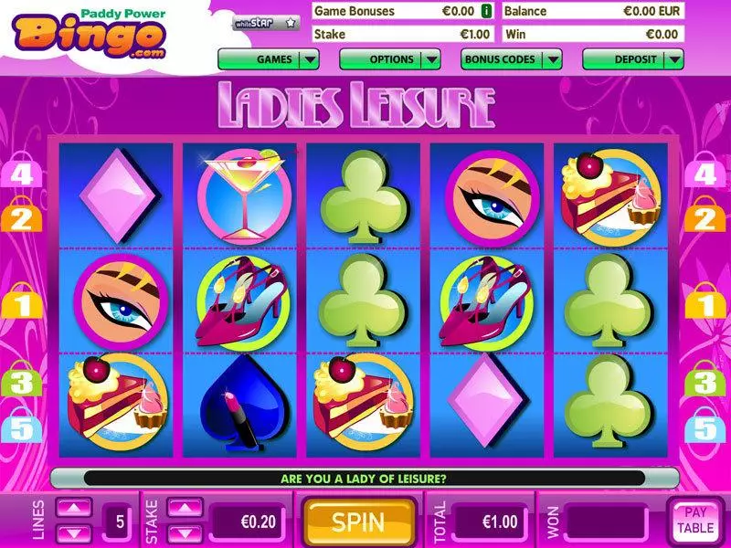 Ladies Leisure Slots made by Virtue Fusion - Main Screen Reels