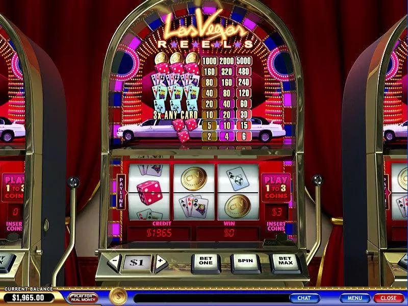 Las Vegas Reels Slots made by PlayTech - Main Screen Reels