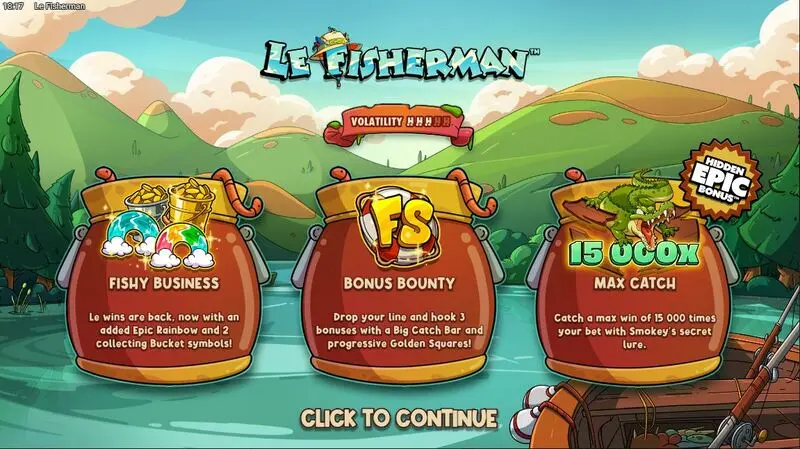Le Fisherman Slots made by Hacksaw Gaming - Info and Rules