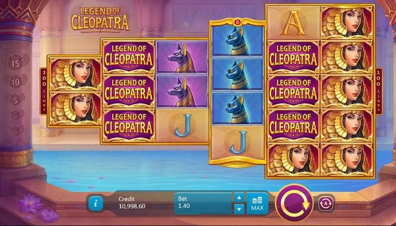 Legend of Cleopatra Slots made by Playson - Main Screen Reels