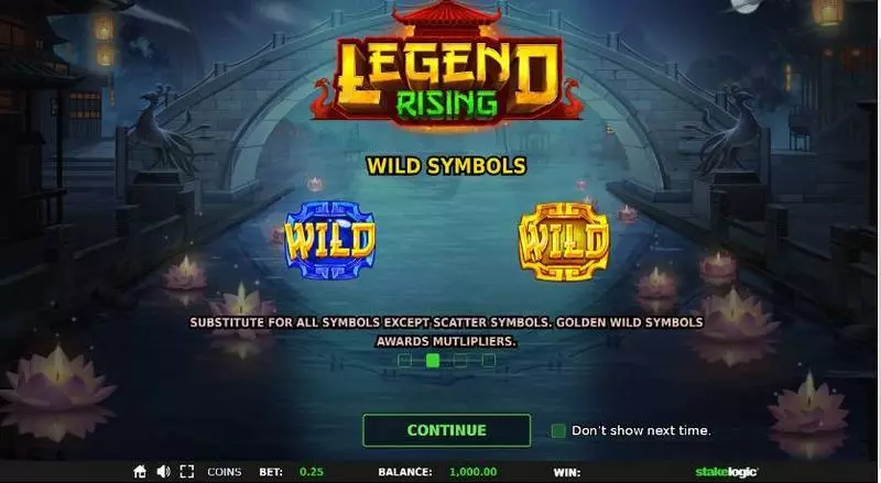 Legend Rising Slots made by StakeLogic - Info and Rules