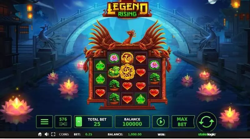 Legend Rising Slots made by StakeLogic - Main Screen Reels