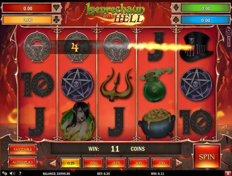 Leprechaun goes to Hell Slots made by Play'n GO - Main Screen Reels