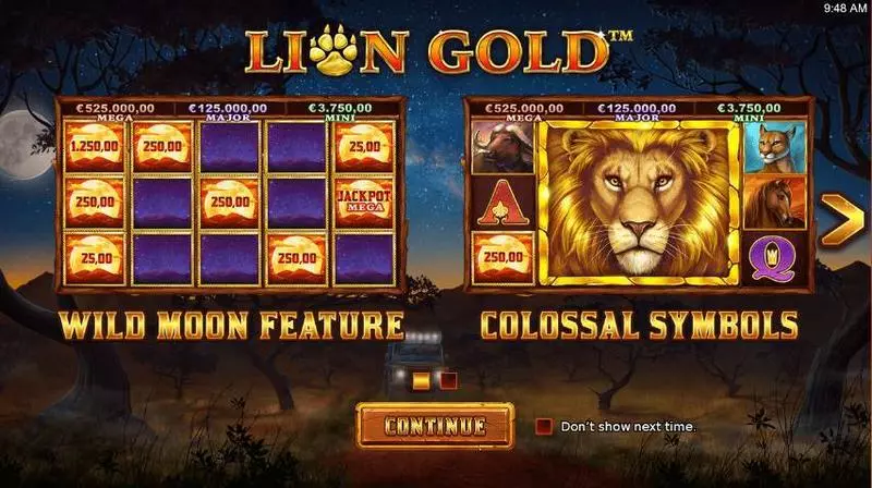 Lionn Gold Slots made by StakeLogic - Info and Rules