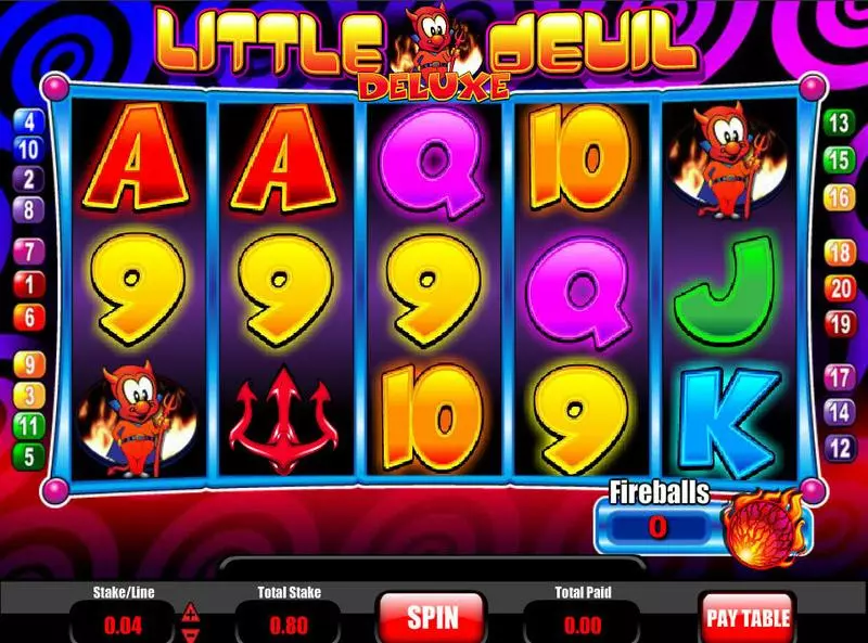 Little Devil Deluxe Slots made by Mazooma - Main Screen Reels