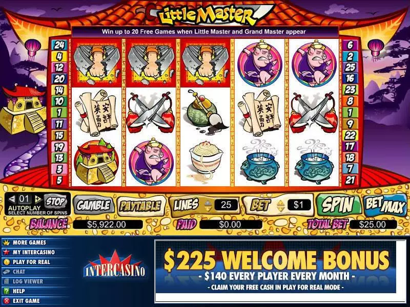Little Master Slots made by CryptoLogic - Main Screen Reels