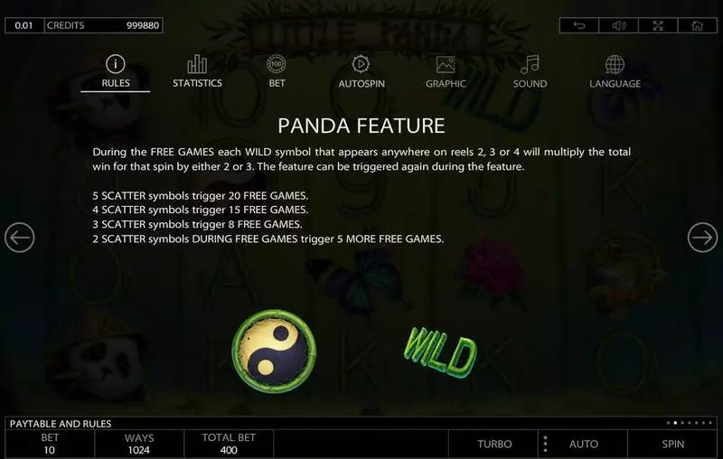 Little Panda Slots made by Endorphina - Bonus 1