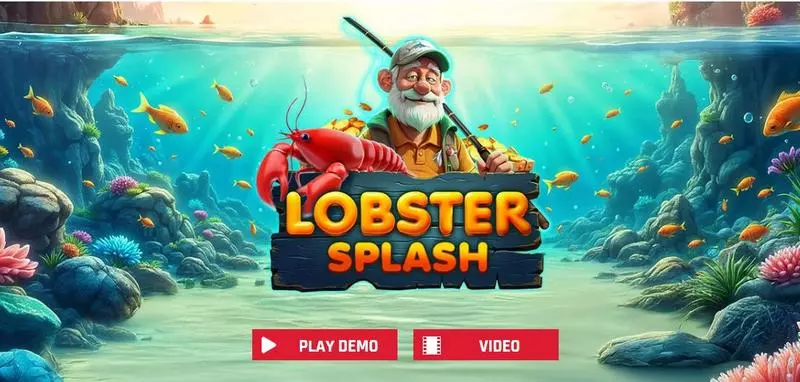 Lobster Splash Slots made by Red Rake Gaming - Introduction Screen
