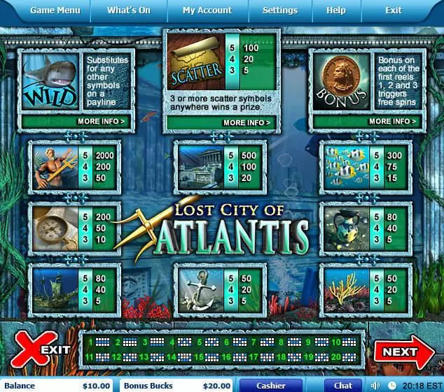 Lost City of Atlantis Slots made by Leap Frog - Info and Rules