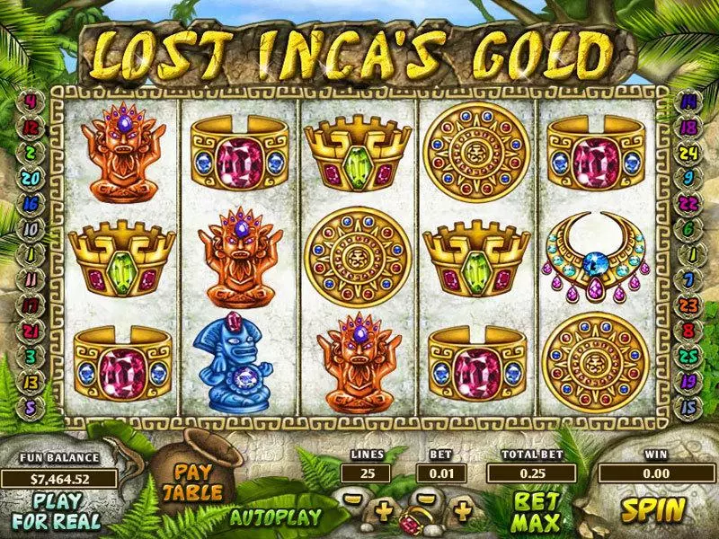 Lost Inca's Gold Slots made by Topgame - Main Screen Reels