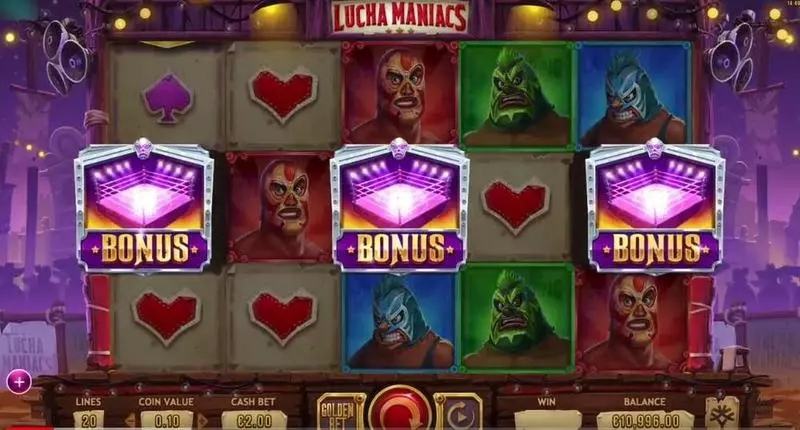 Lucha Maniacs Slots made by Yggdrasil - Bonus 1