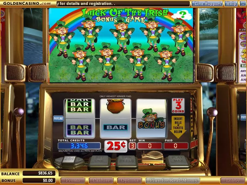 Luck o'the Irish Slots made by WGS Technology - Bonus 1