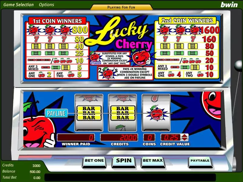 Lucky Cherry Slots made by Amaya - Main Screen Reels