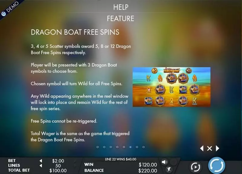 Lucky Dragon Boat Slots made by Genesis - Info and Rules