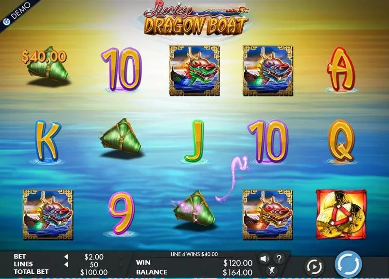 Lucky Dragon Boat Slots made by Genesis - Main Screen Reels