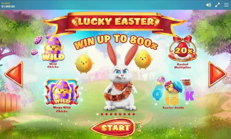 Lucky Easter Slots made by Red Tiger Gaming - Info and Rules