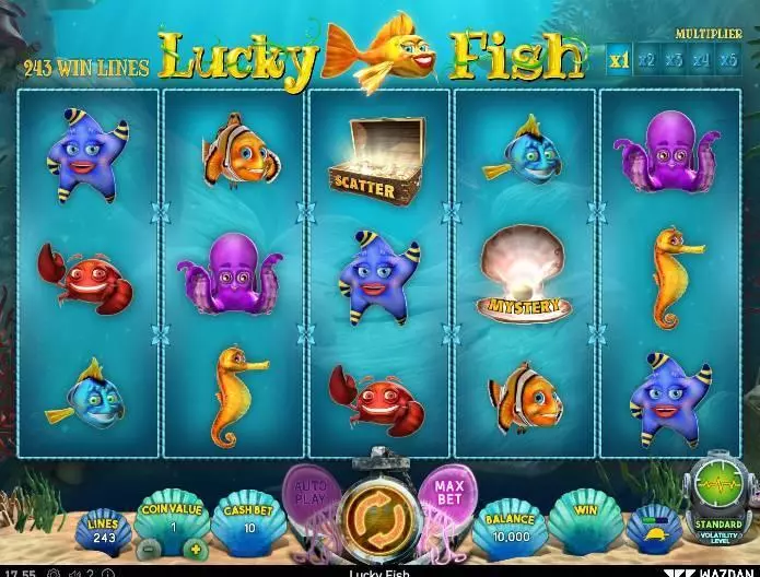 Lucky Fish Slots made by Wazdan - Main Screen Reels