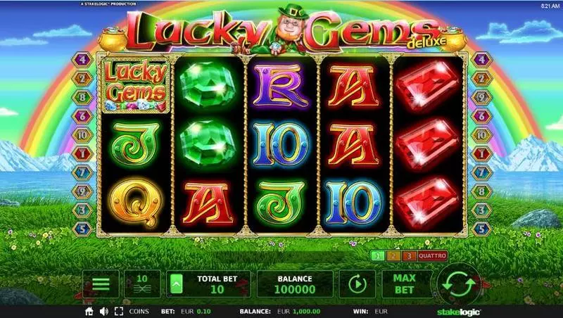 Lucky Gems Deluxe Slots made by StakeLogic - Main Screen Reels
