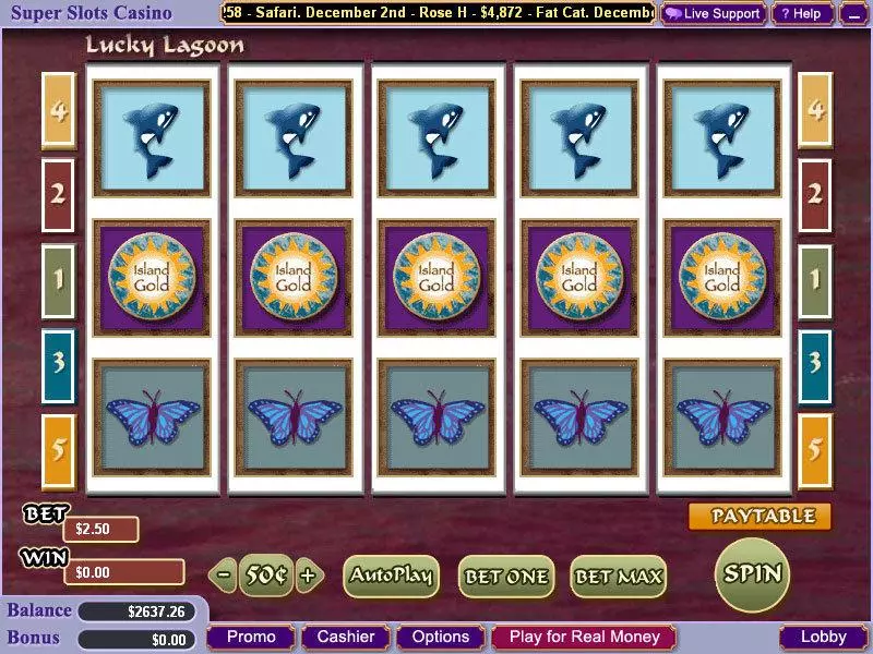 Lucky Lagoon Slots made by Vegas Technology - Main Screen Reels