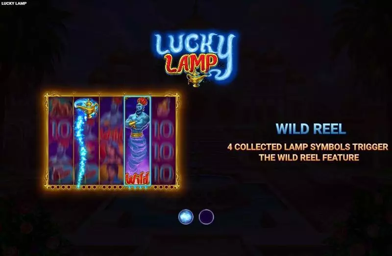 Lucky Lamp Slots made by Wizard Games - Introduction Screen