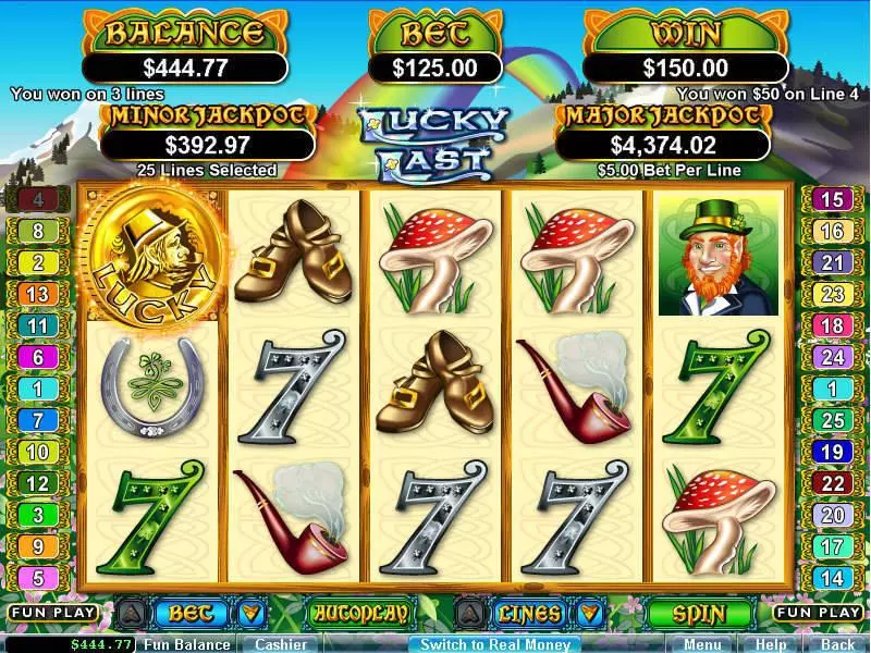 Lucky Last Slots made by RTG - Main Screen Reels
