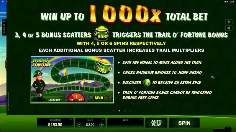 Lucky Leprechaun Slots made by Microgaming - Info and Rules
