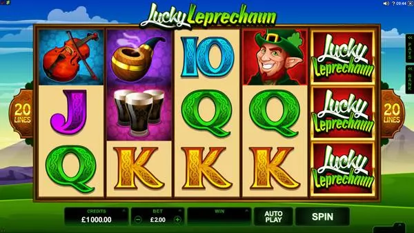 Lucky Leprechaun Slots made by Microgaming - Main Screen Reels