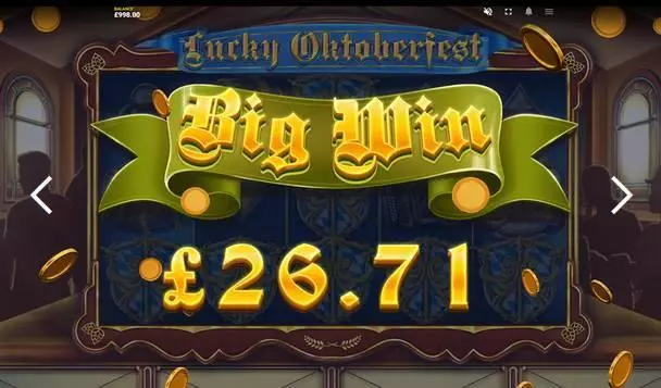 Lucky Oktoberfest Slots made by Red Tiger Gaming - Winning Screenshot